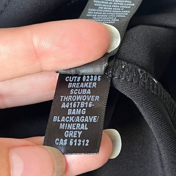 KORAL Breaker Scuba Throwover Pullover in Black Agave Mineral Grey Size S - Picture 10 of 11